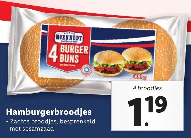 Hamburgerbroodjes Aanbieding Bij Lidl