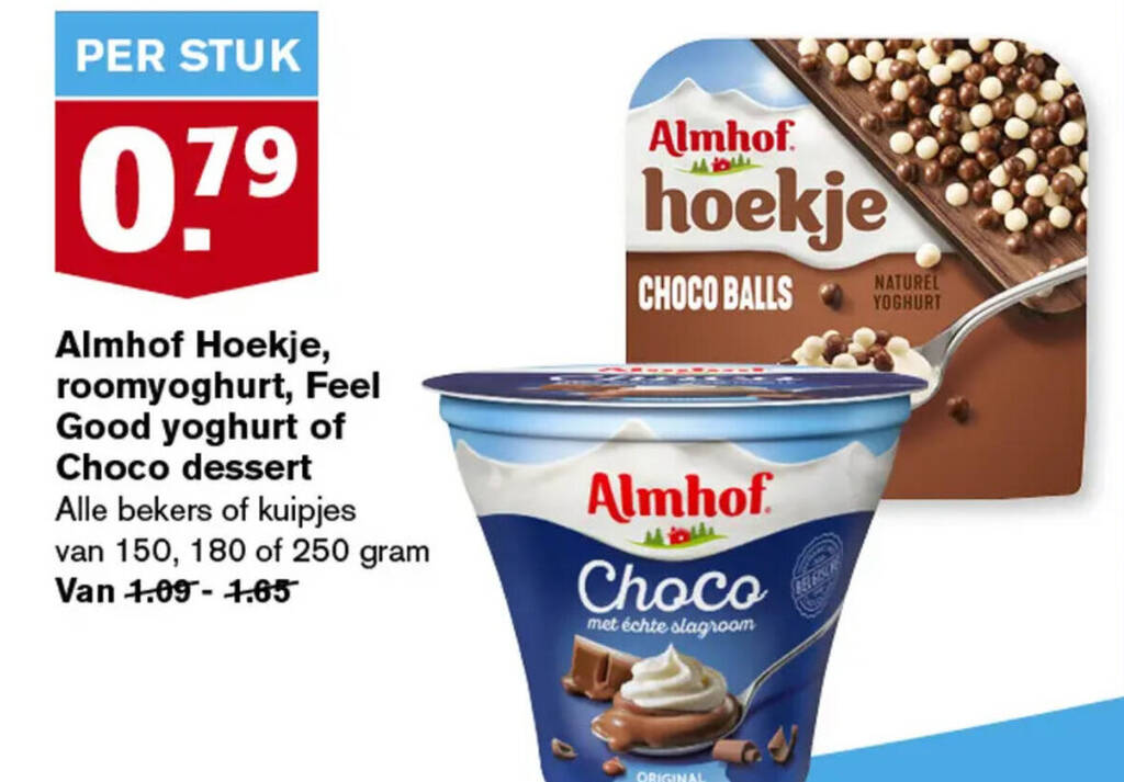 Almhof Hoekje Roomyoghurt Feel Good Yoghurt Of Choco Dessert