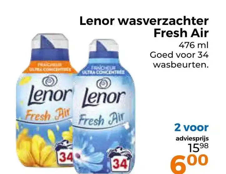 Lenor Wasverzachter Fresh Air Aanbieding Bij Trekpleister