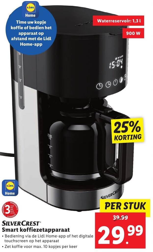 SILVERCREST Smart Koffiezetapparaat Aanbieding Bij Lidl