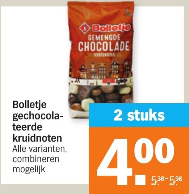 Bolletje Gechocolateerde Kruidnoten Aanbieding Bij Albert Heijn