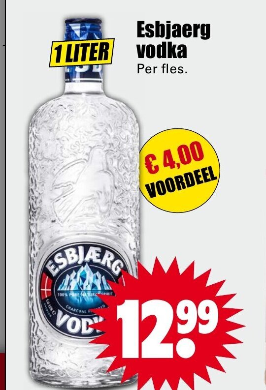 Esbjaerg Vodka 1liter Aanbieding Bij Dirk