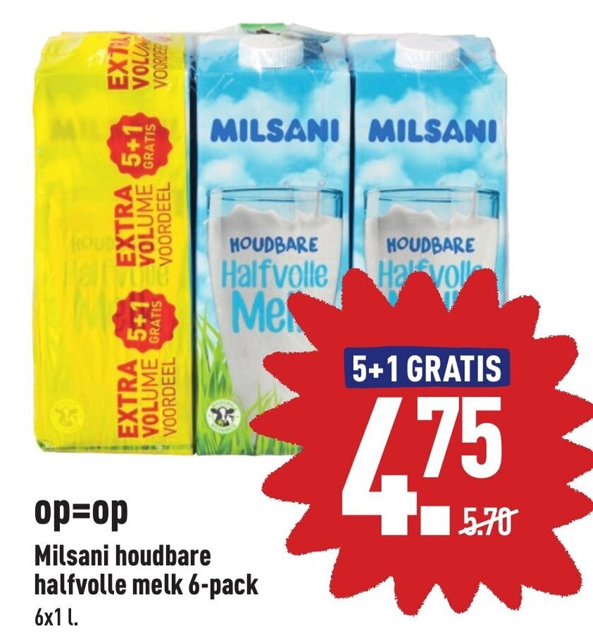 Milsani Houdbare Halfvolle Melk Pack X L Aanbieding Bij Aldi