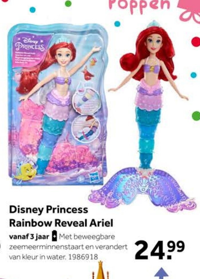 Disney Princess Rainbow Reveal Ariel Aanbieding Bij Intertoys