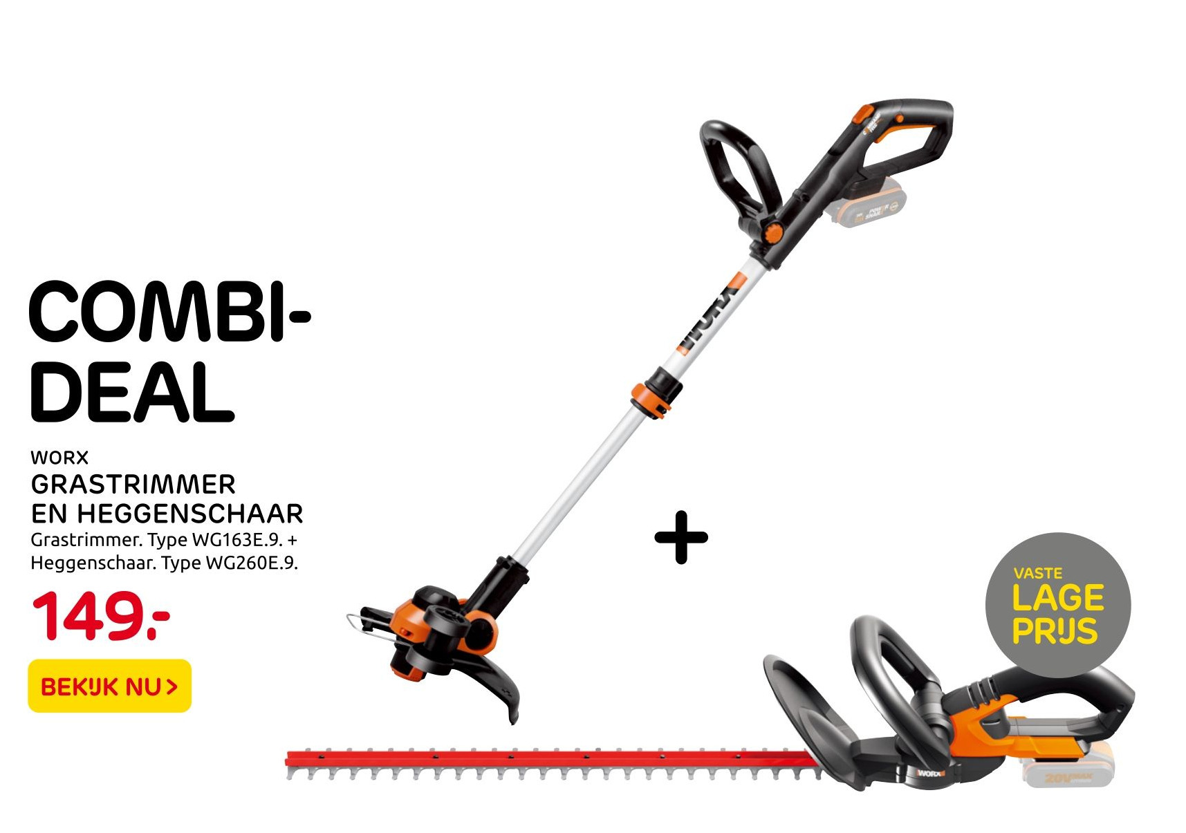 Worx Rastrimmer En Heggenschaar Aanbieding Bij Praxis