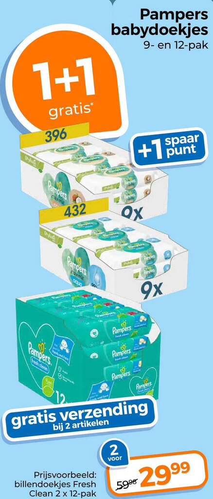 Pampers Babydoekjes Aanbieding Bij Trekpleister