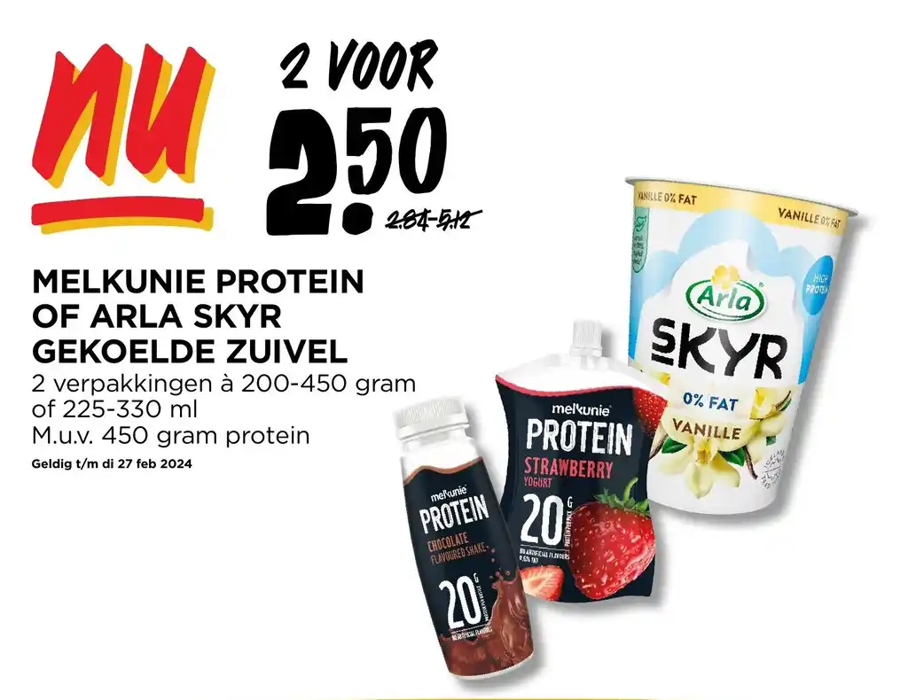 Melkunie Protein Of Arla Skyr Gekoelde Zuivel Verpakkingen