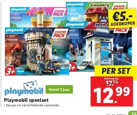 Playmobil Playmobil Speelset Aanbieding Bij Lidl