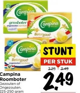 Campina Roomboter Aanbieding Bij Vomar Voordeelmarkt