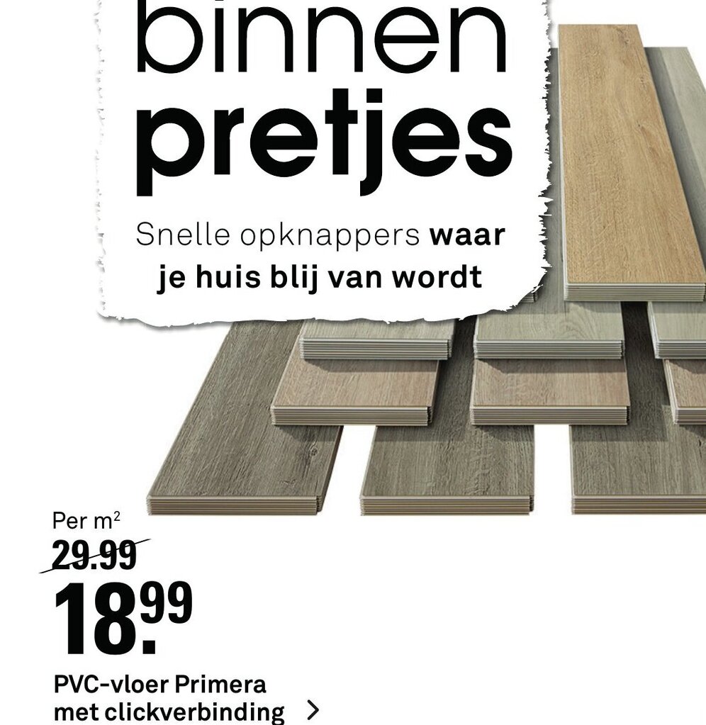 Pvc Vloer Primera Met Clickverbinding Per M Aanbieding Bij Karwei