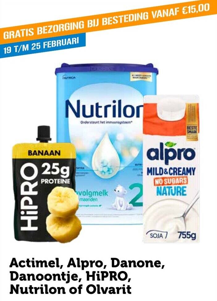 Actimel Alpro Danone Danoontje Hipro Nutrilon Of Olvarit