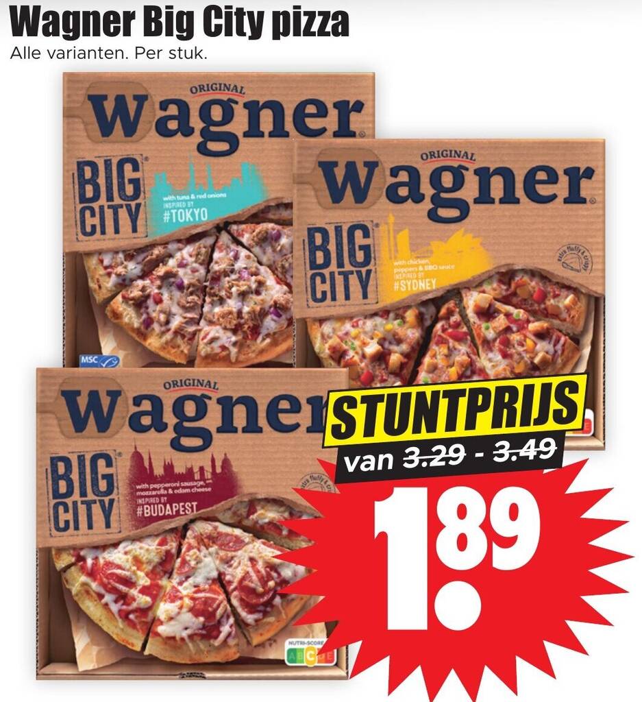 Wagner Big City Pizza Aanbieding Bij Dirk