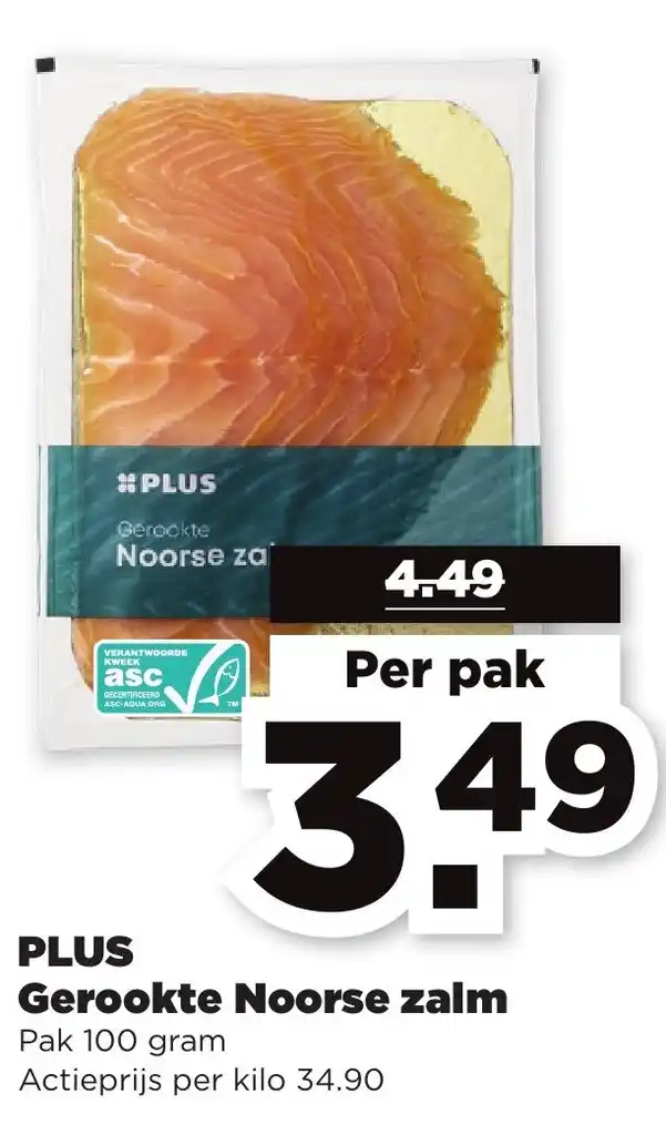 Gerookte Noorse Zalm Per Pak Aanbieding Bij Plus