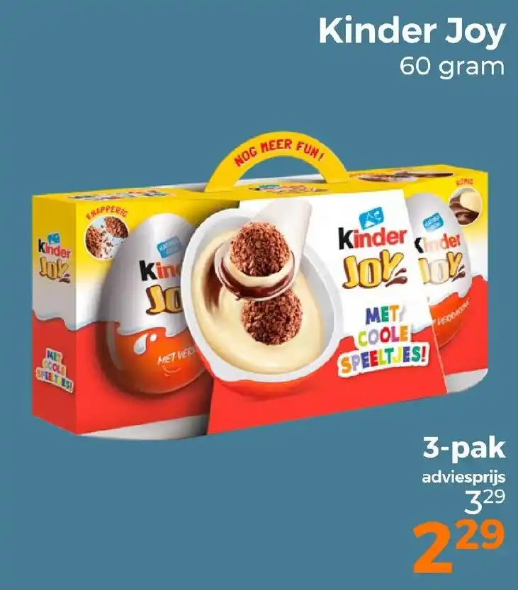 Kinder Joy 60 Gram Aanbieding Bij Trekpleister