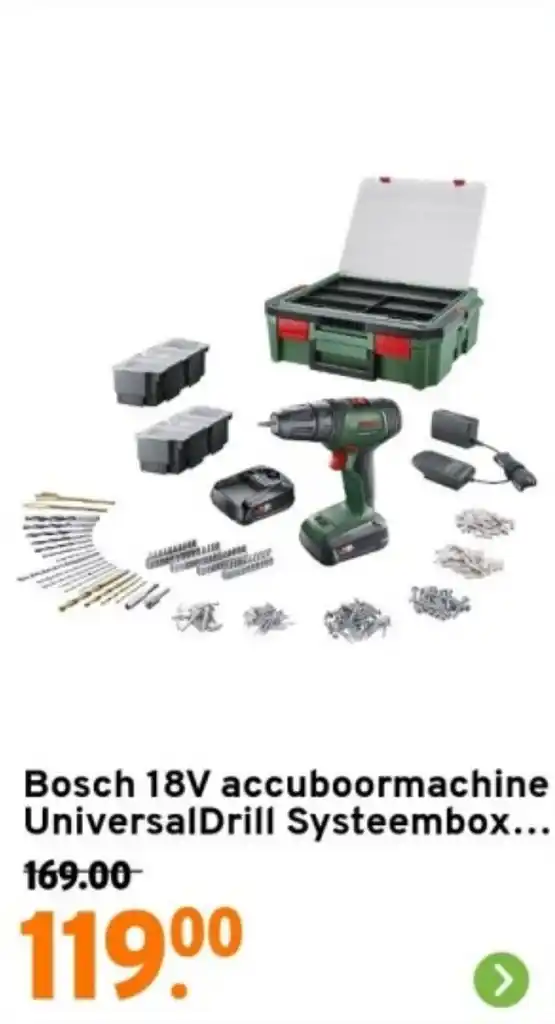 Bosch V Accuboormachine Universaldrill Systeembox Aanbieding Bij Gamma