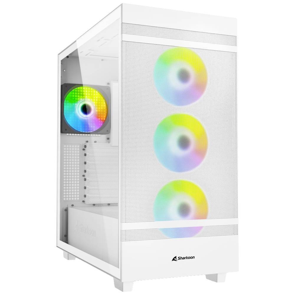 Sharkoon Rebel C50 RGB ATX Full Tower PC Behuizing Wit Aanbieding Bij