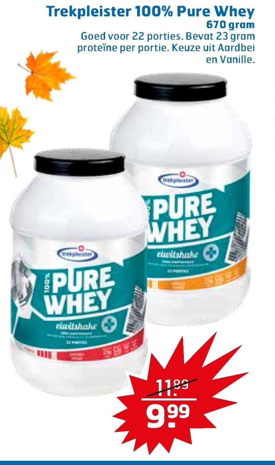 Pure Whey Gram Aanbieding Bij Trekpleister