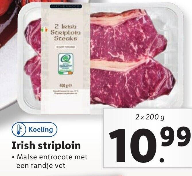 Irish Striploin 2 X 200 G Aanbieding Bij Lidl