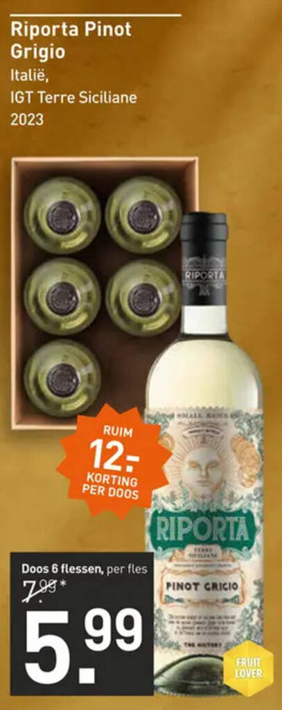 Riporta Pinot Grigio Per Fles Aanbieding Bij Gall Gall