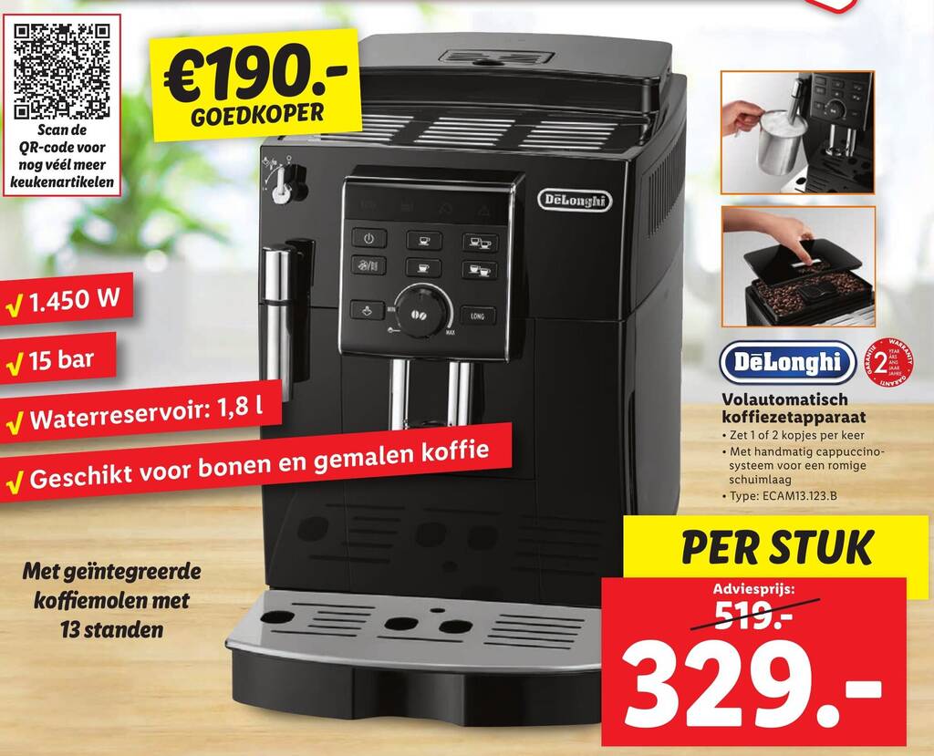 Volautomatisch Koffiezetapparaat Aanbieding Bij Lidl