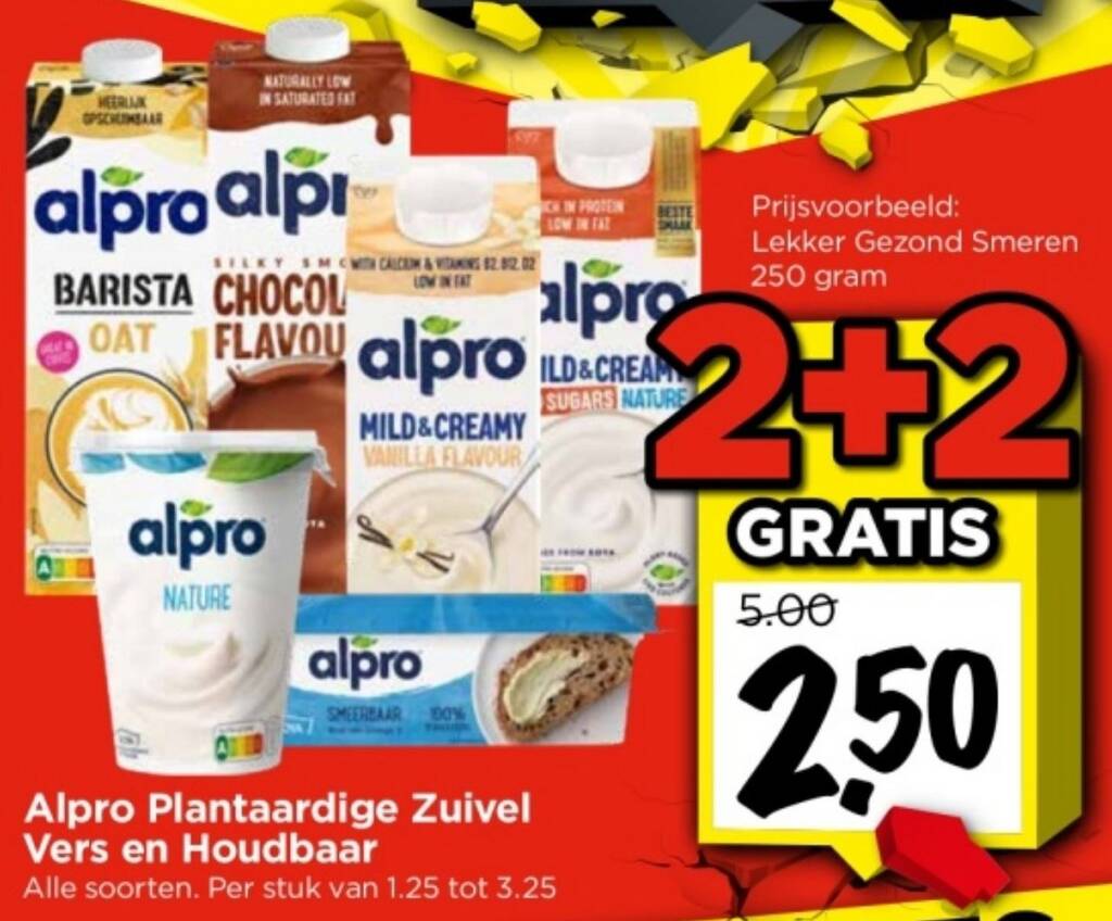 Alpro Plantaardige Zuivel Vers En Houdbaar G Aanbieding Bij Vomar