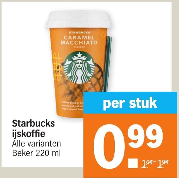 Starbucks Ijskoffie Ml Aanbieding Bij Albert Heijn