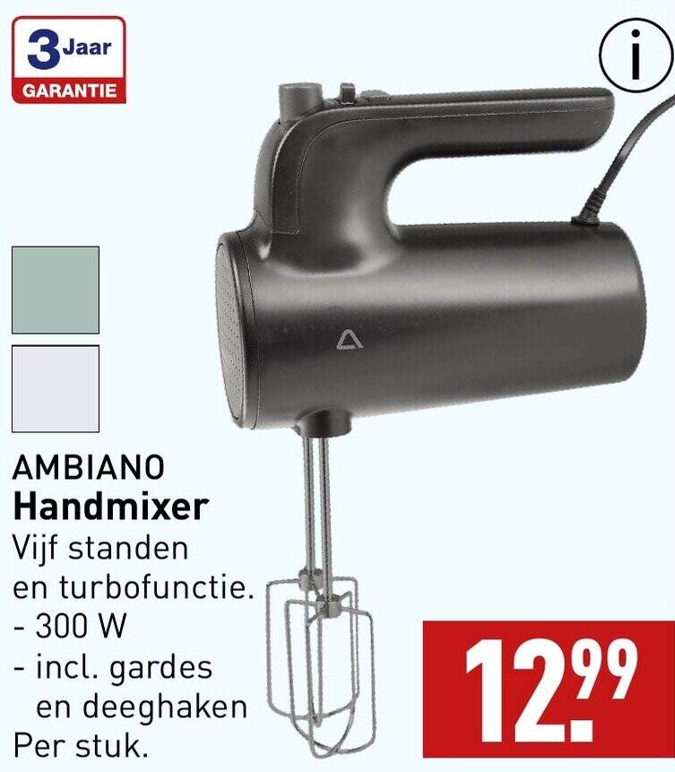 Ambiano Handmixer Aanbieding Bij Aldi