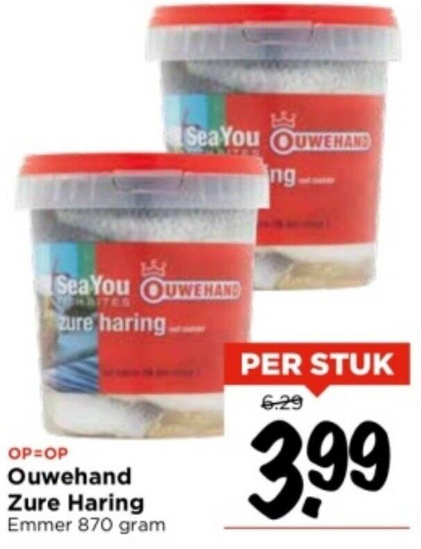 Ouwehand Zure Haring Emmer Gram Aanbieding Bij Vomar Voordeelmarkt