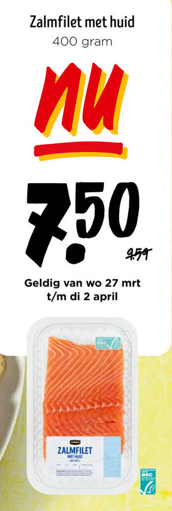 Zalmfilet Met Huid Gram Aanbieding Bij Jumbo