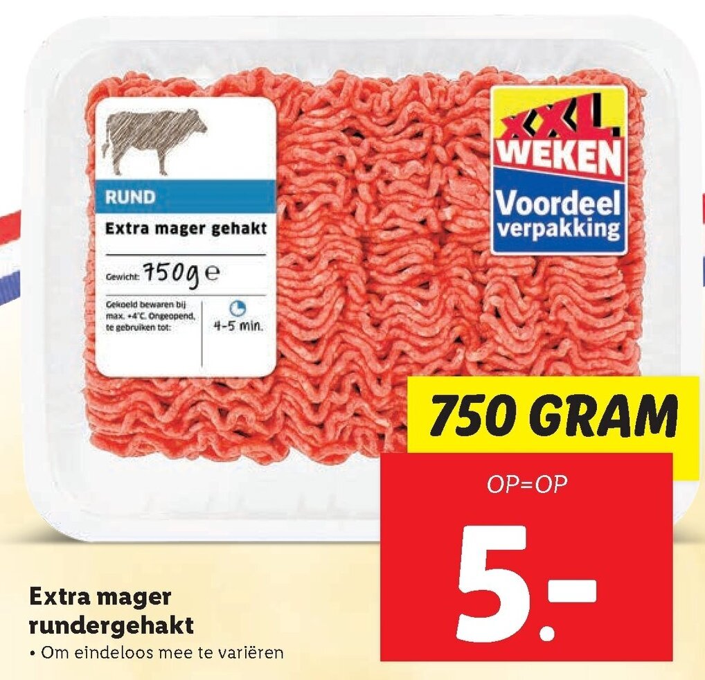 Extra Mager Rundergehakt G Aanbieding Bij Lidl