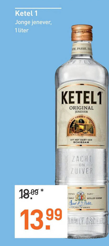 Ketel Jonge Jenever Liter Aanbieding Bij Gall Gall