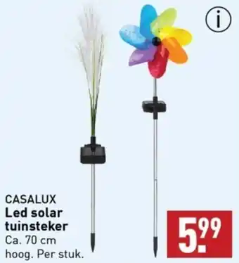 CASALUX Led Solar Tuinsteker Aanbieding Bij ALDI