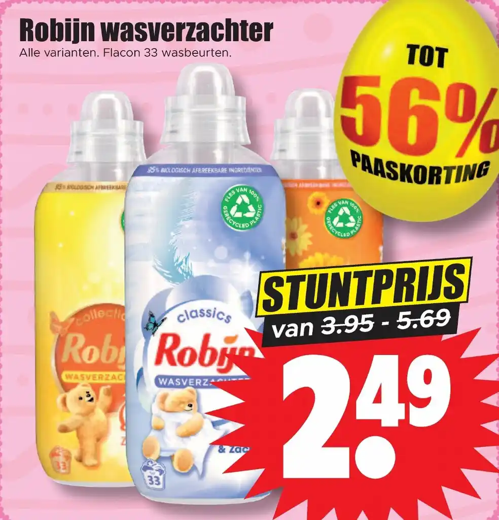 Robijn Wasverzachter Aanbieding Bij Dirk