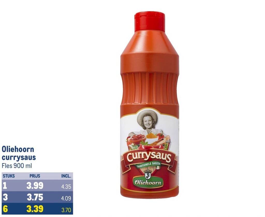 Oliehoorn Currysaus Ml Aanbieding Bij Makro