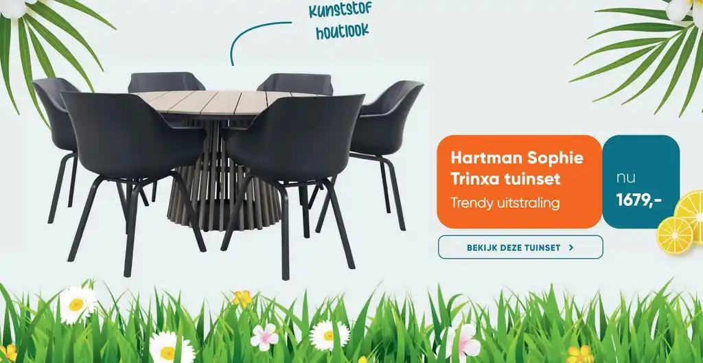 Hartman Sophie Trinxa Tuinset Aanbieding Bij Van Der Garde Tuinmeubelen