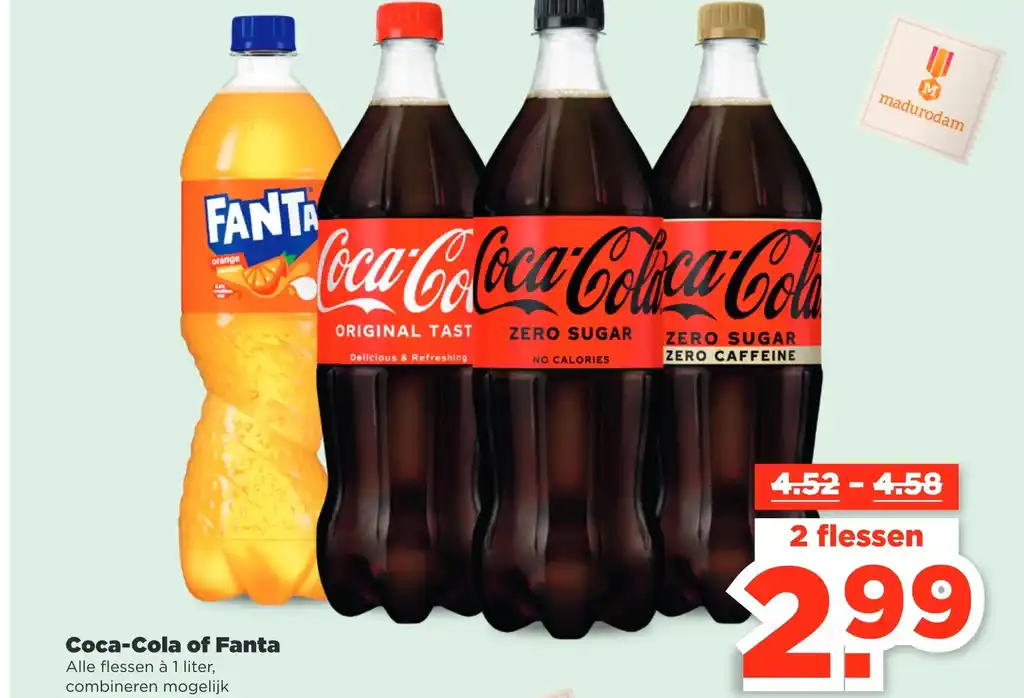 Coca Cola Of Fanta Aanbieding Bij PLUS