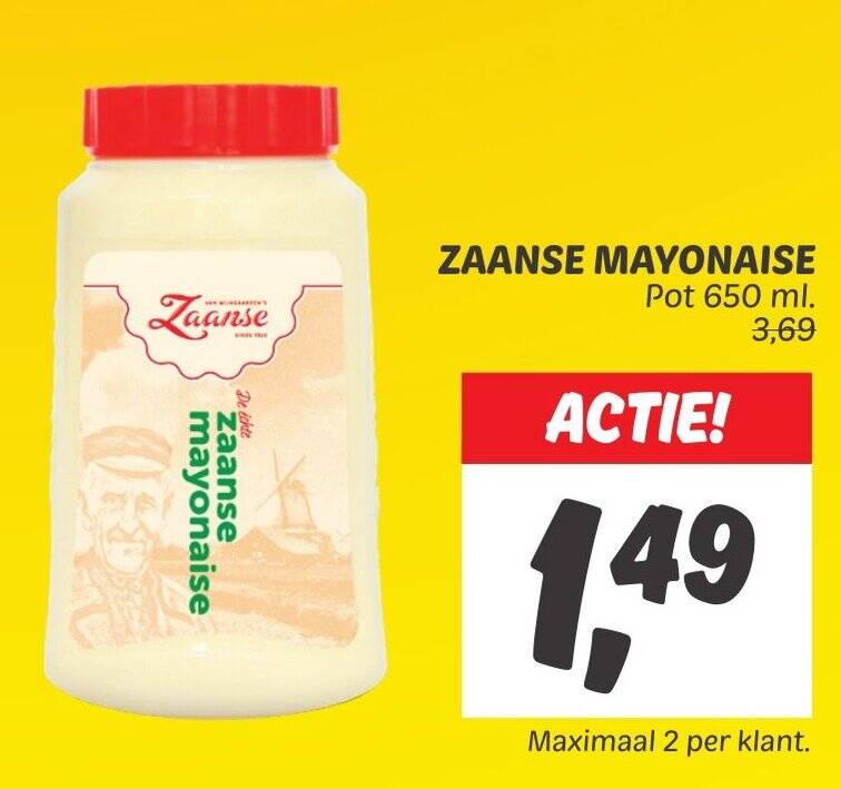 ZAANSE MAYONAISE 650 Ml Aanbieding Bij Dekamarkt