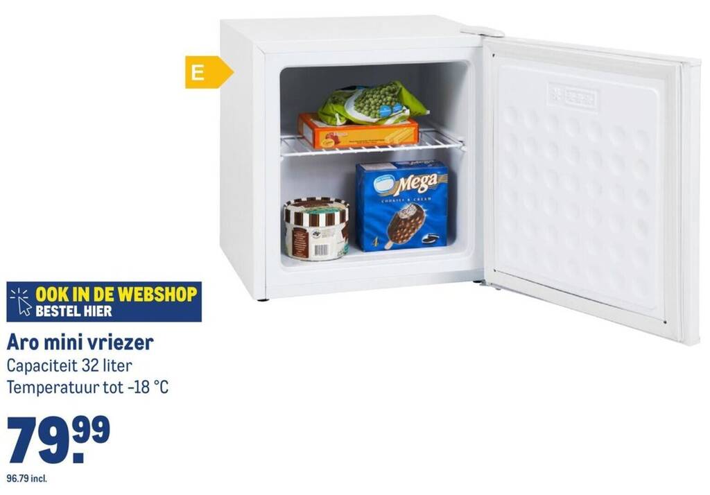 Aro Mini Vriezer Aanbieding Bij Makro