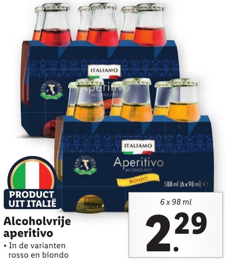 Alcoholvrije Aperitivo X Ml Aanbieding Bij Lidl