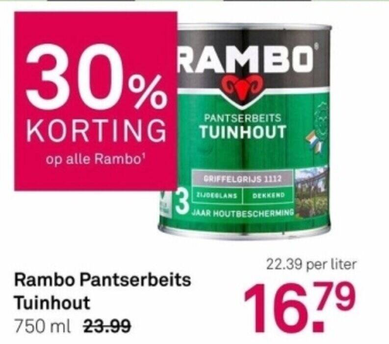 Rambo Pantserbeits Tuinhout Aanbieding Bij Karwei