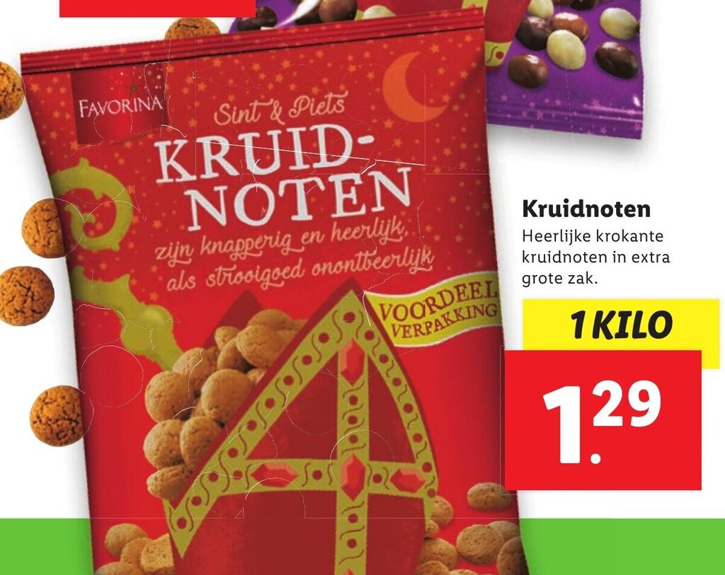 Favorina Kruidnoten 1kg Aanbieding Bij Lidl