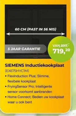 Siemens Inductiekookplaat Ex Hyc M Aanbieding Bij Ep Beerepoot