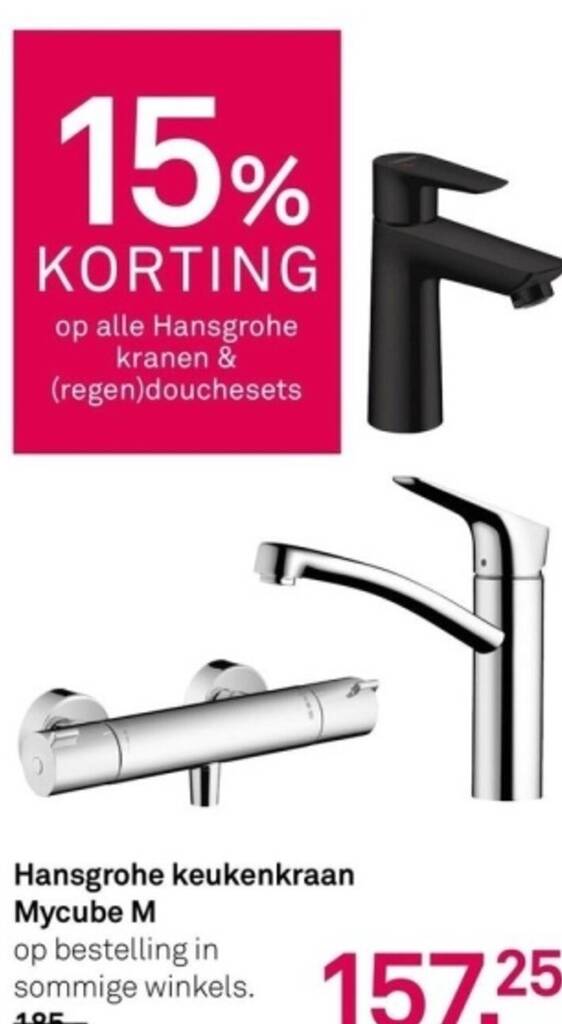 Hansgrohe Keukenkraan Mycube M Aanbieding Bij Karwei