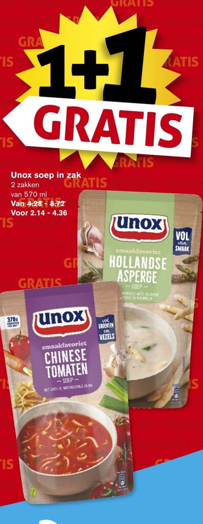 Unox Soep In Zak Aanbieding Bij Hoogvliet