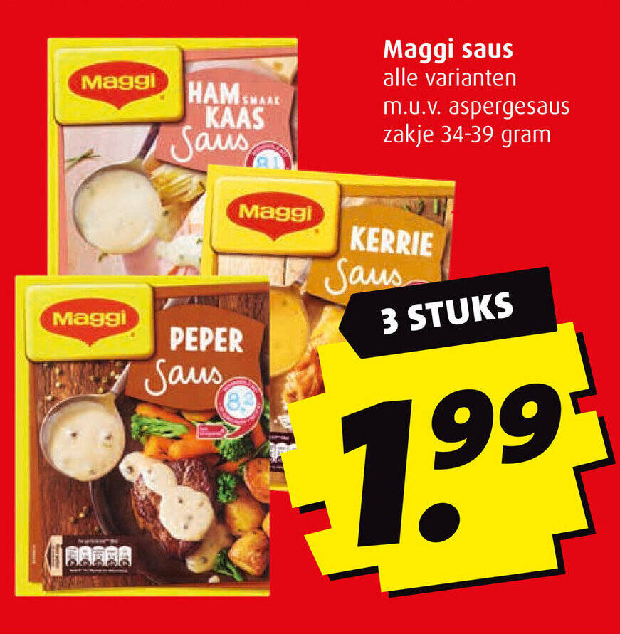 Maggi Saus Aanbieding Bij Boni