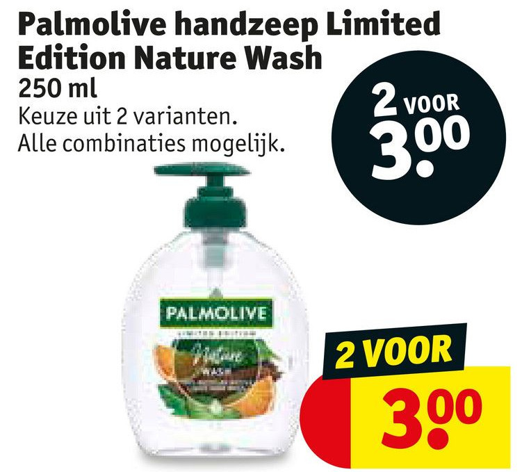 Palmolive Handzeep Limited Edition Nature Wash Aanbieding Bij Kruidvat