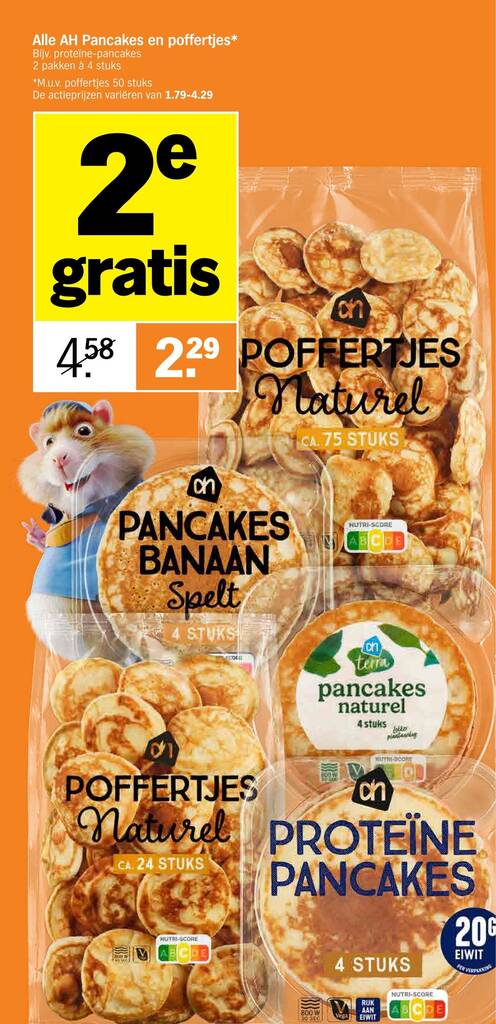 Alle AH Pancakes En Poffertjes 2e Gratis Aanbieding Bij Albert Heijn