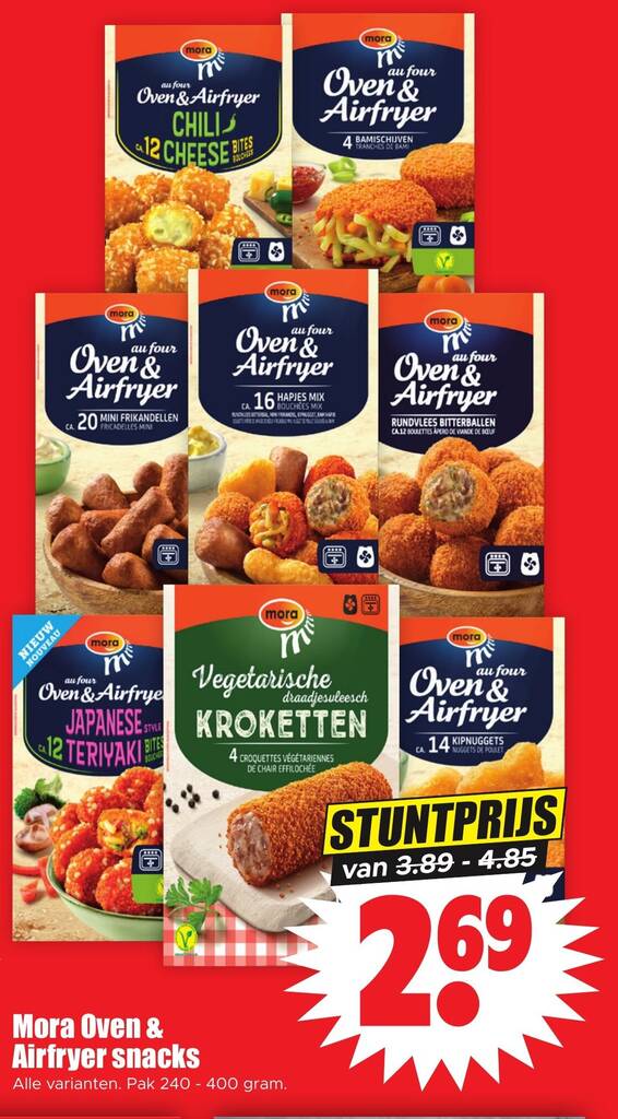 Mora Oven And Airfryer Snacks Aanbieding Bij Dirk