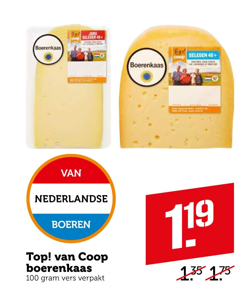 Top Van Coop Boerenkaas 100 Gram Aanbieding Bij Coop