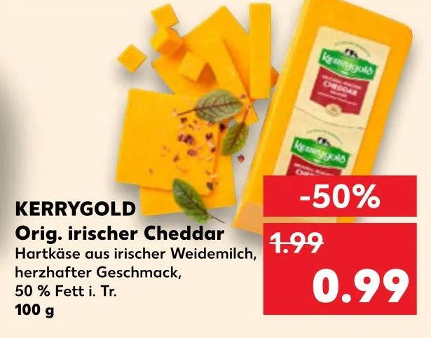 Kerrygold Orig Irischer Cheddar Aanbieding Bij Kaufland De